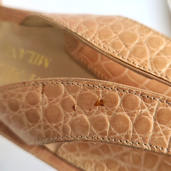 GIANNI MILANESI Milano Crocodile Leather Heels - Picture 13 of 14